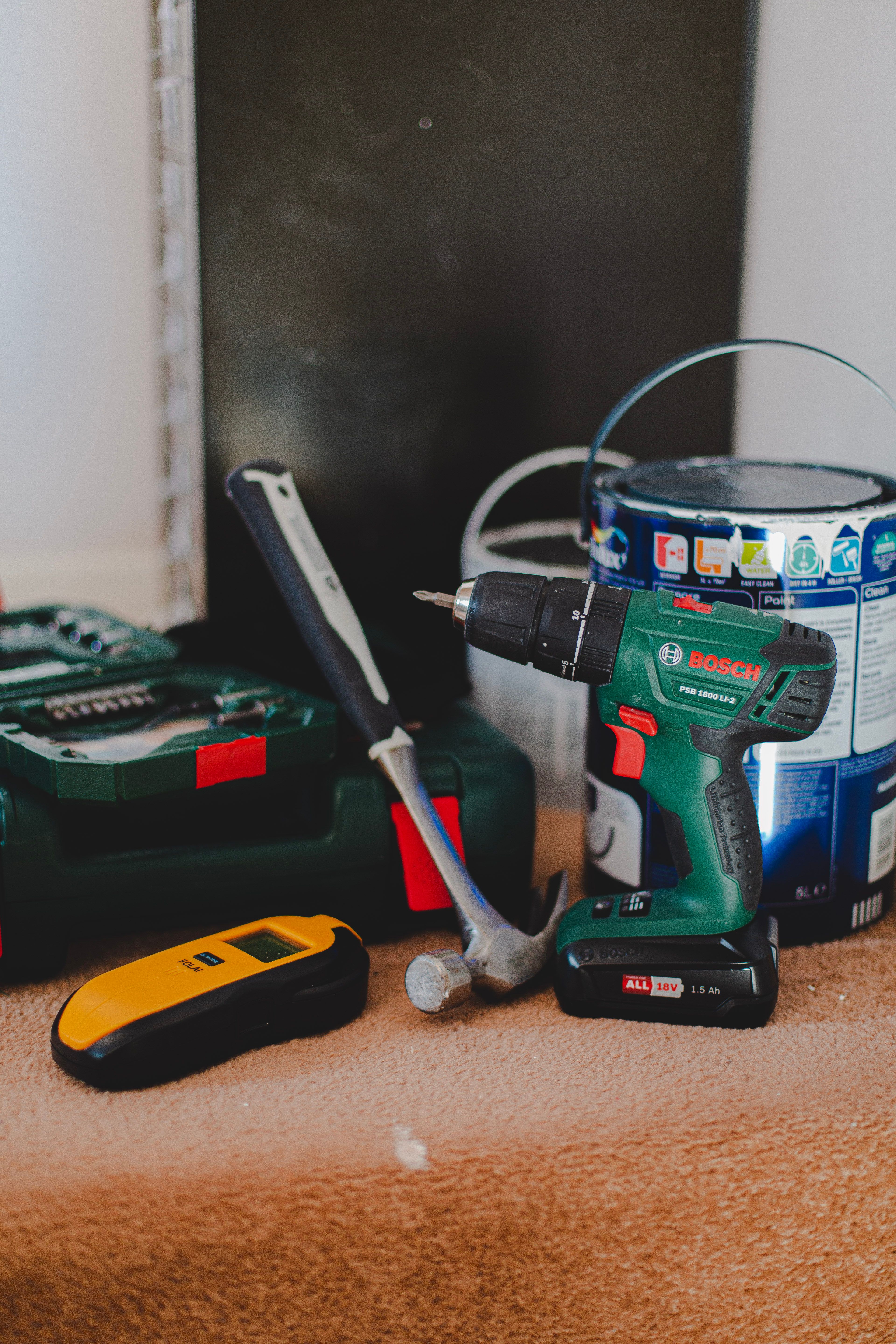 DIY enthusiast completing a weekend project with tools from our store